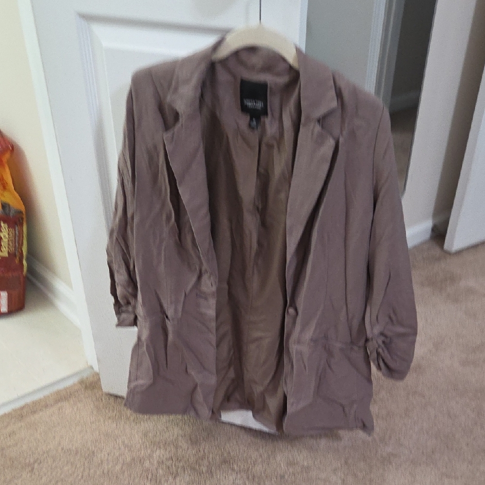 Simply Vera Vera Wang Women's Taupe Blazer